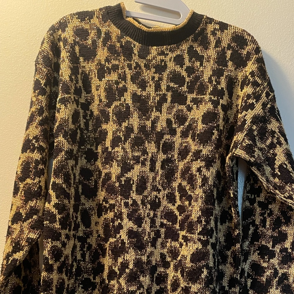 leopard print women sweater